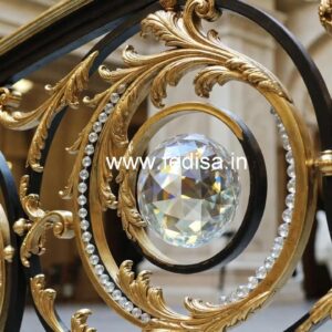 Rich Interior Brass Crystal Railings CR-3433