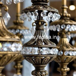 Brass Crystal Railing Design for Luxury Staircase CR-3445