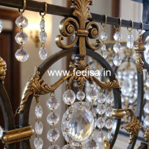Stylish Brass Crystal Balcony Railings CR-3449