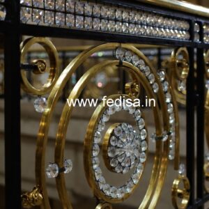 Brass Crystal Railing for Modern Architecture CR-3454