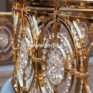 Stylish Brass Crystal Railing Inspiration CR-3460