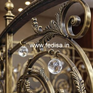Modern Interior Design with Brass Crystal Railing CR-3466
