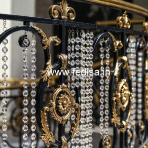 Designer Brass Crystal Railings for Interiors CR-3473