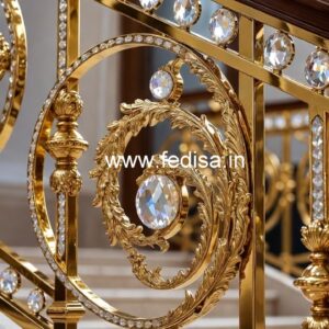 Premium Home Decor Brass Crystal Railings CR-3474