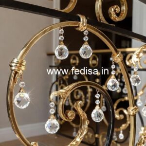 Modern Brass Crystal Railings with LED CR-3476