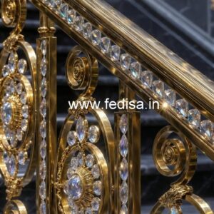 Premium Brass Crystal Railing Concepts CR-3480