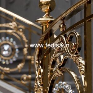 Designer Brass Crystal Railings for Homes CR-3487