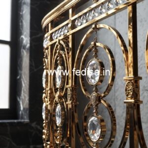 Stylish Brass Crystal Railings for Villas CR-3516