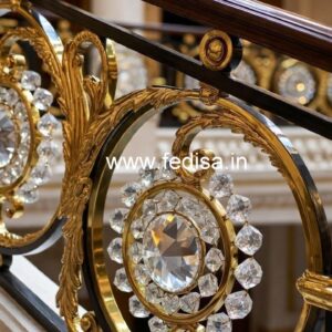 Elegant Brass Crystal Railings for Home Decor CR-3525