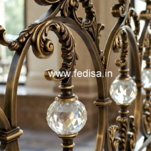 Premium Brass Crystal Railings for Architecture CR-3529