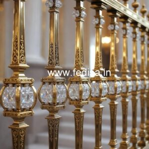 Stylish Brass Crystal Railings for Luxury Living CR-3539