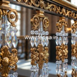 Luxury Brass Crystal Railing Design Ideas for Modern Homes CR-3540