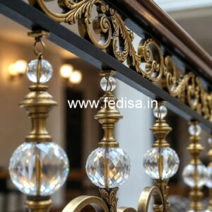 Designer Brass Crystal Staircase Concepts CR-3561