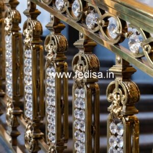 Premium Brass Crystal Staircase Designs CR-3572