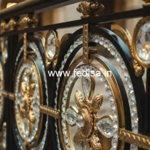 Stylish Brass Crystal Railings for Architecture CR-3580