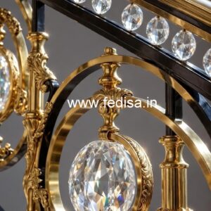 Premium Brass Crystal Railings for Projects CR-3594