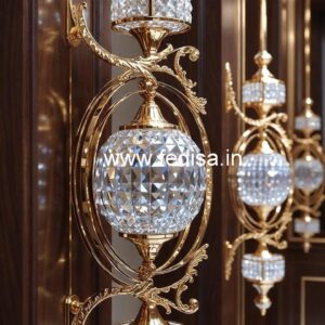 Stylish Brass Crystal Railings for Staircases CR-3595