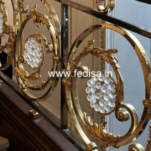 Best Brass Crystal Railings for Luxury Homes CR-3598