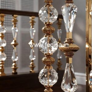 Elegant Brass Crystal Staircase Inspiration CR-3600