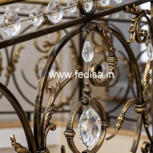Stylish Brass Crystal Railings for Apartments CR-3602