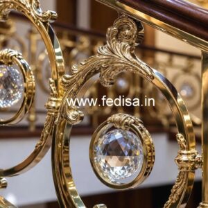 Premium Brass Crystal Railings for Home Design CR-3619