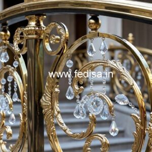 Modern Brass Crystal Railings for Stylish Homes CR-3623