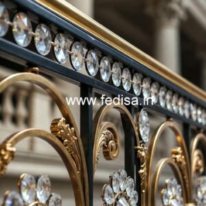 Premium Brass Crystal Railings for Modern Interiors CR-3625