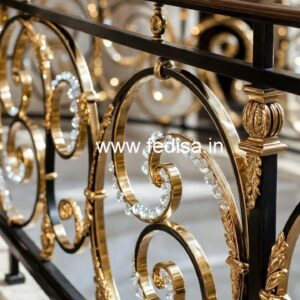 Unique Brass Crystal Railings for Modern Design CR-3631