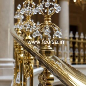 Designer Brass Crystal Railings for Dream Homes CR-3639