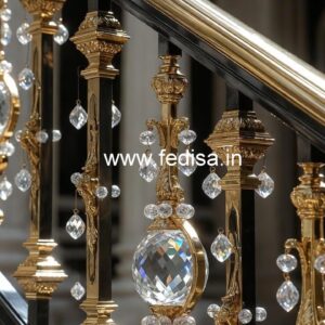 Brass Crystal Railing for Luxury Homes CR-3655