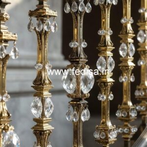 Stunning Brass Crystal Railing Inspiration CR-3656