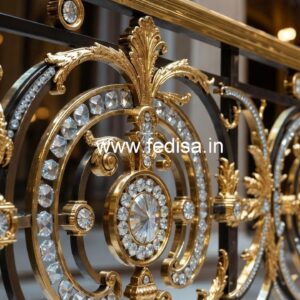 Decorative Brass Crystal Railing Ideas CR-3658