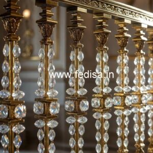 Handmade Brass Crystal Railing Designs CR-3659