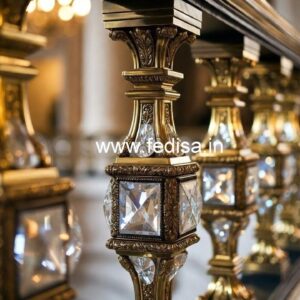 Unique Brass Crystal Railing Concepts CR-3662