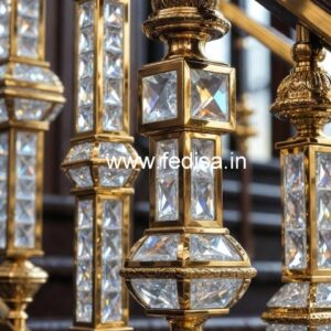 Luxury Interior Railings with Brass Crystal CR-3676