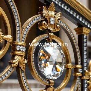 Classic Home Brass Crystal Railings CR-3679