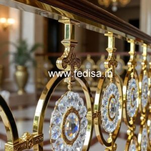 Luxury Brass Railings with Crystal Detailing CR-3685