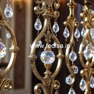 Unique Brass Crystal Staircase Ideas CR-3687