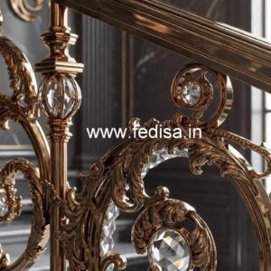 Rich Look Brass Crystal Railings CR-3692