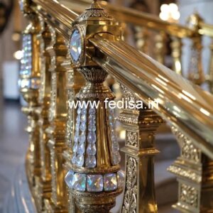 Artistic Crystal Brass Railings CR-3696
