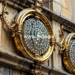 Luxury Home Decor Brass Crystal Railings CR-3704