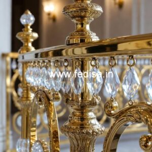 Brass Crystal Staircase with LED Lights CR-3706