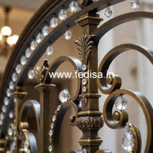 Brass Crystal Railings for Villas CR-3720