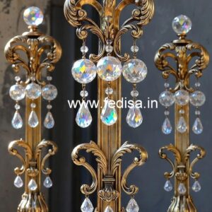 Classic Interior Brass Crystal Railings CR-3725