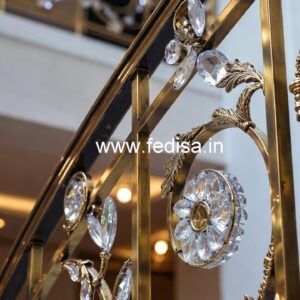 Premium Quality Crystal Brass Railings CR-3732