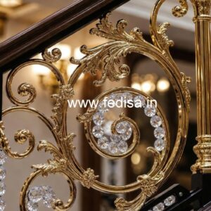 Rich Interior Brass Crystal Railings CR-3737