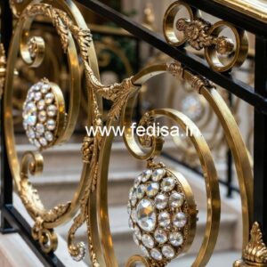 Brass Crystal Railings for Premium Homes CR-3739
