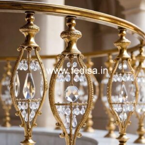 Modern Brass Crystal Staircase Railing Ideas CR-3751