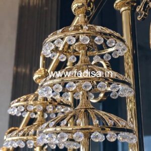 Stylish Brass Crystal Balcony Railings CR-3753