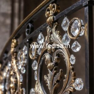 High-End Brass Crystal Railing Concepts CR-3757